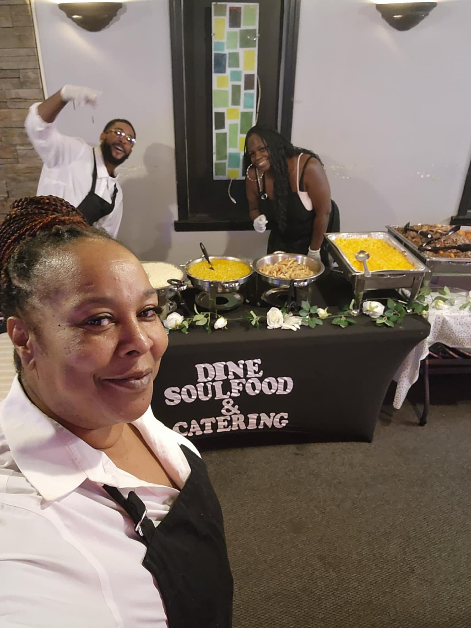 Owner and staff of Dine Soul Food